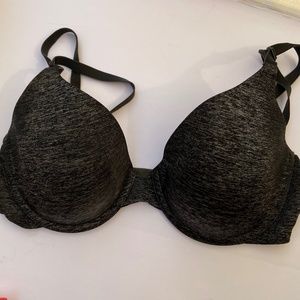 Victoria’s Secret Bra,  SIZE 34D, Gray/Black
